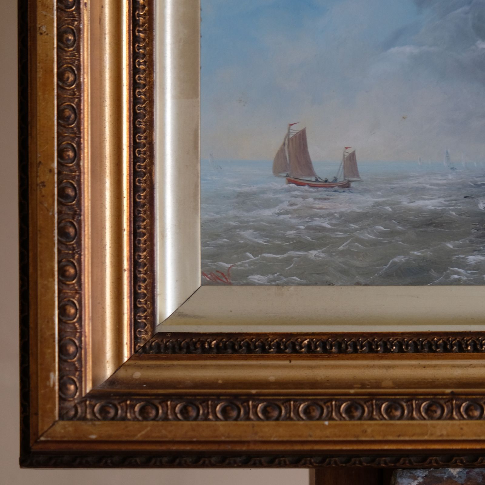 Schooner On A Choppy Sea photo for sale