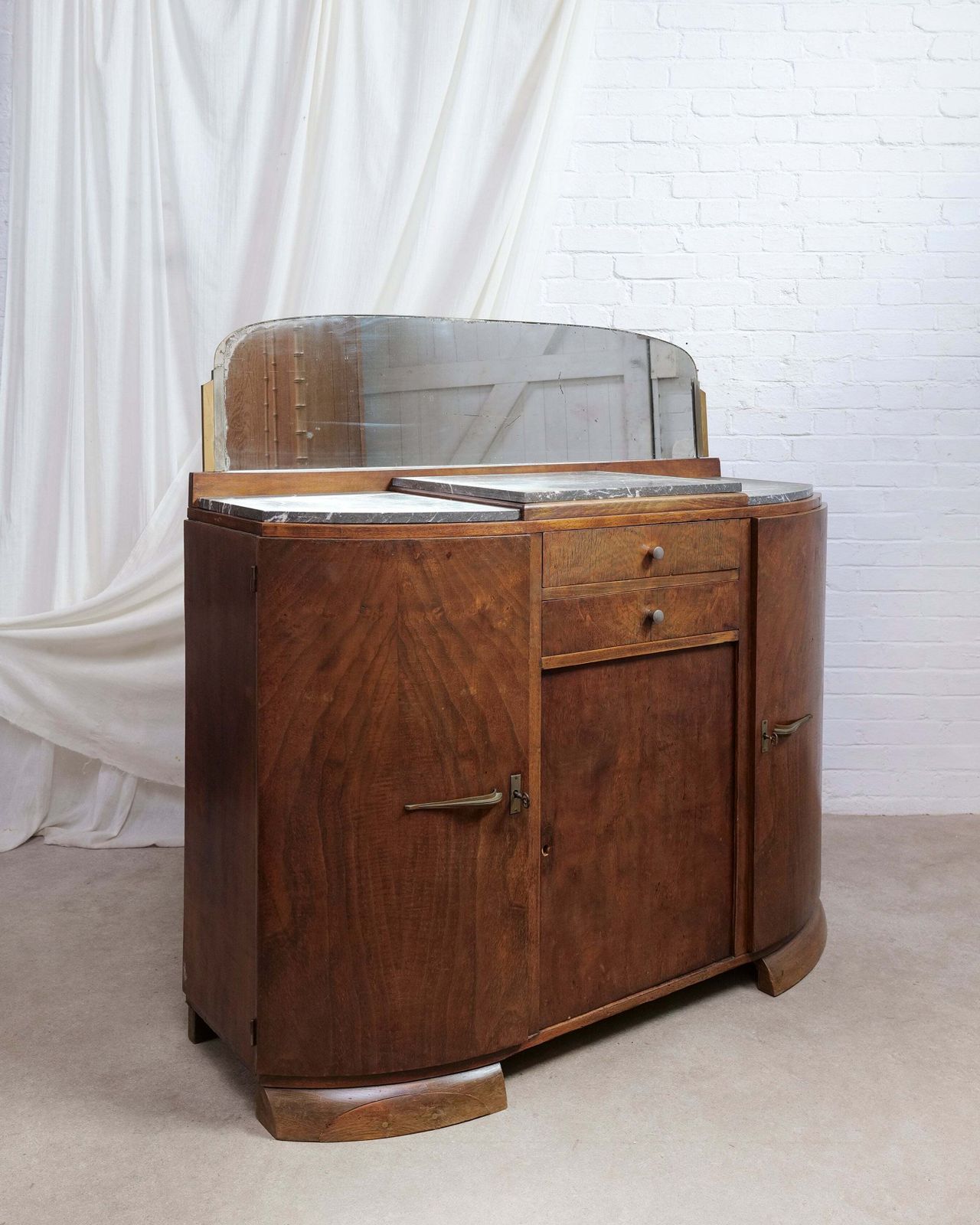Art Deco Stepped Walnut Sideboard photo furniture