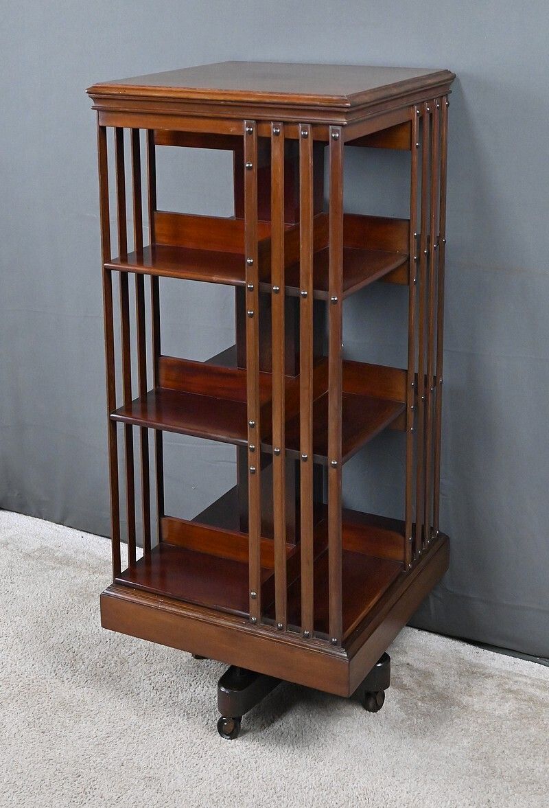 Mahogany Revolving Bookshelf, England – Part 1, 20th Century photo Furniture