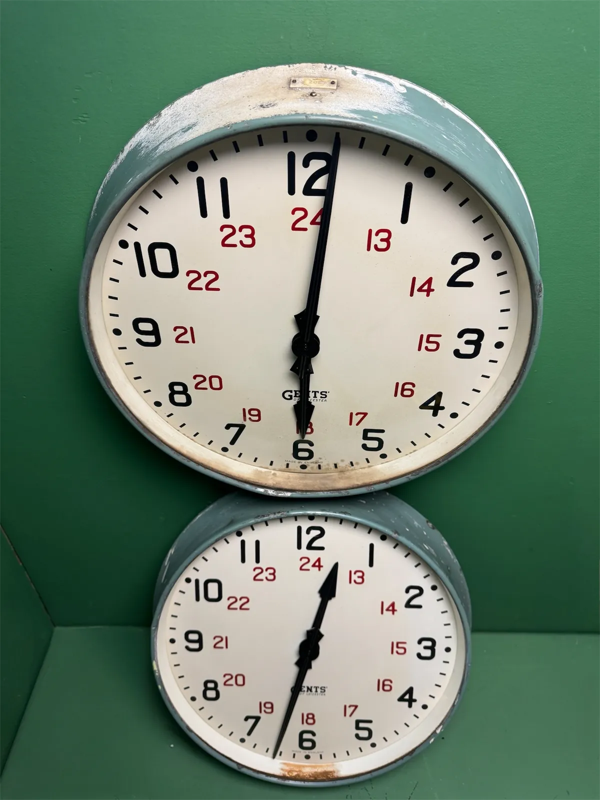 1950s Welsh Railway Clocks By Gents Of Leicester photo vinterior