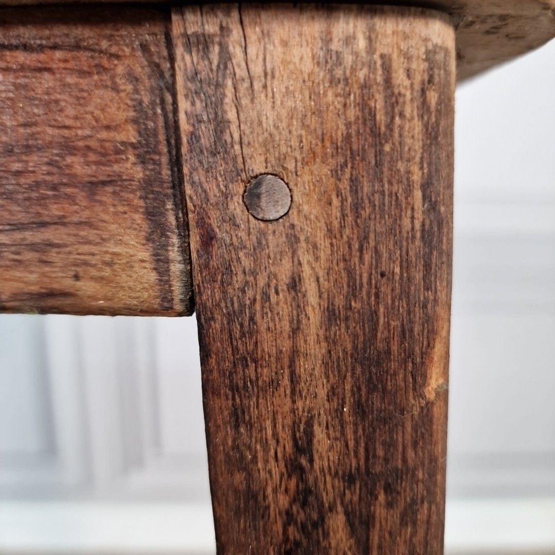 photo for sale Vintage Industrial Wooden Stool Air Ministry Lab Workshop Chair Seat Rustic Am