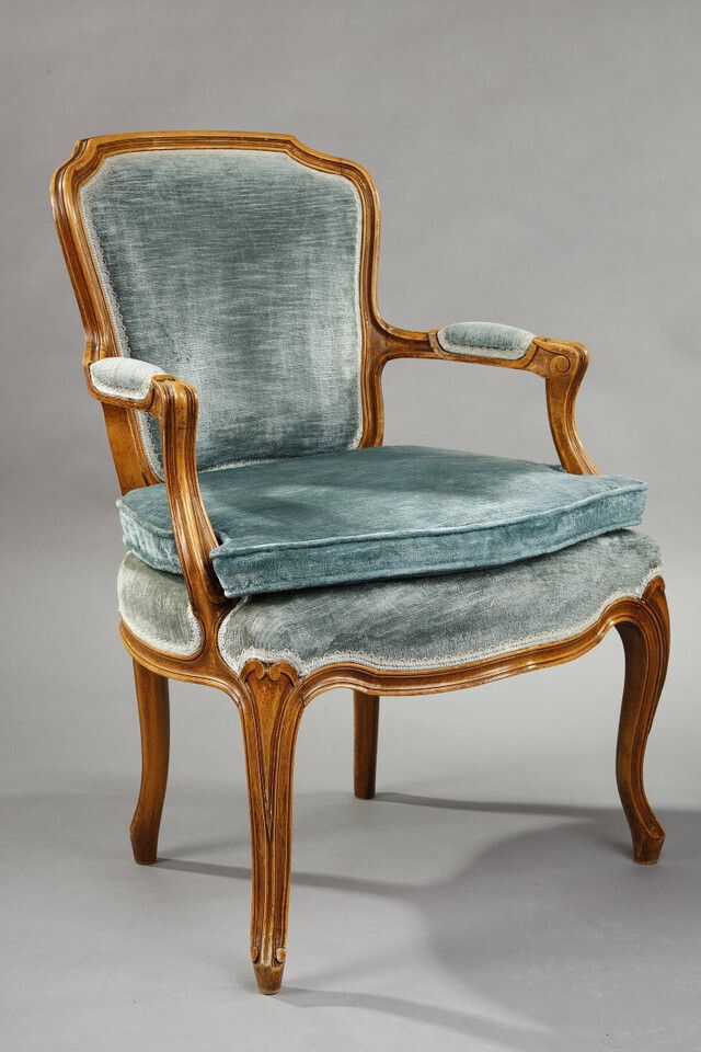Pair Of Rococille Style Armchairs, 19th Century photo vinterior