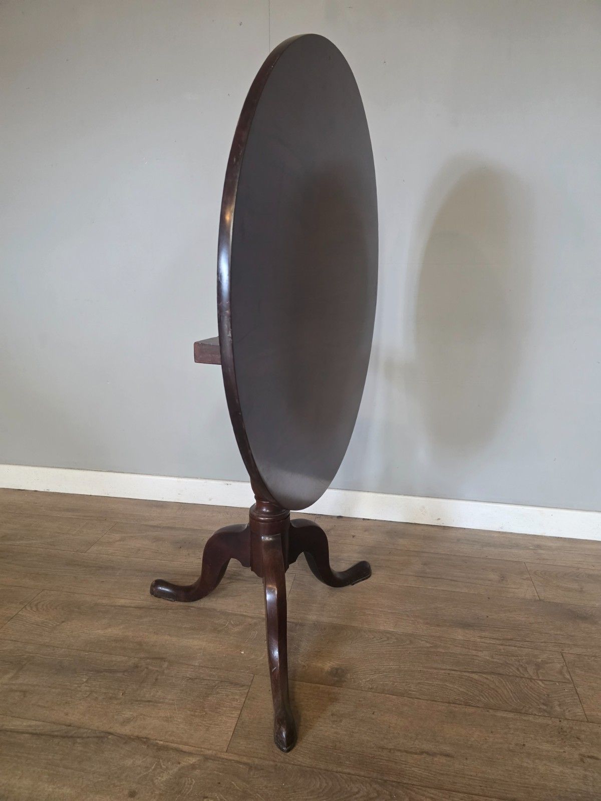 Antique Mahogany George III Tilt Top Table 1800s photo for sale