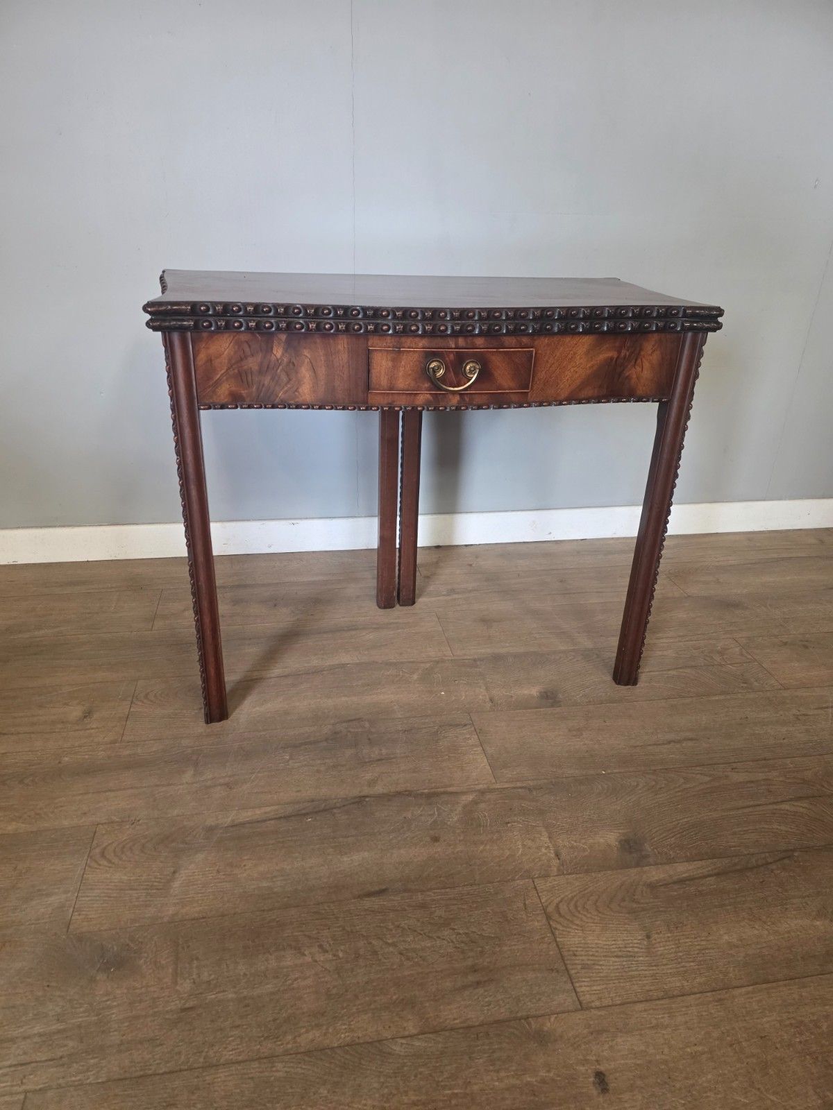 Antique Mahogany Georgian Chippendale Style Tea Table 1780s photo 895.0