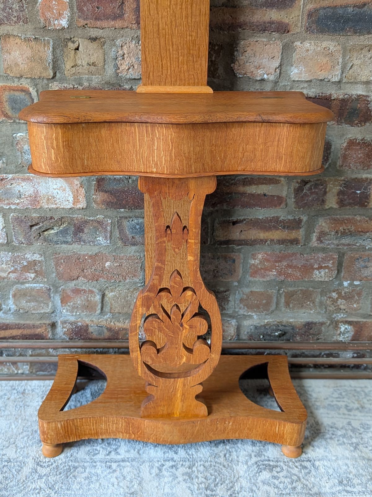 Victorian Oak Hall Stand / Coat Tree photo vinterior