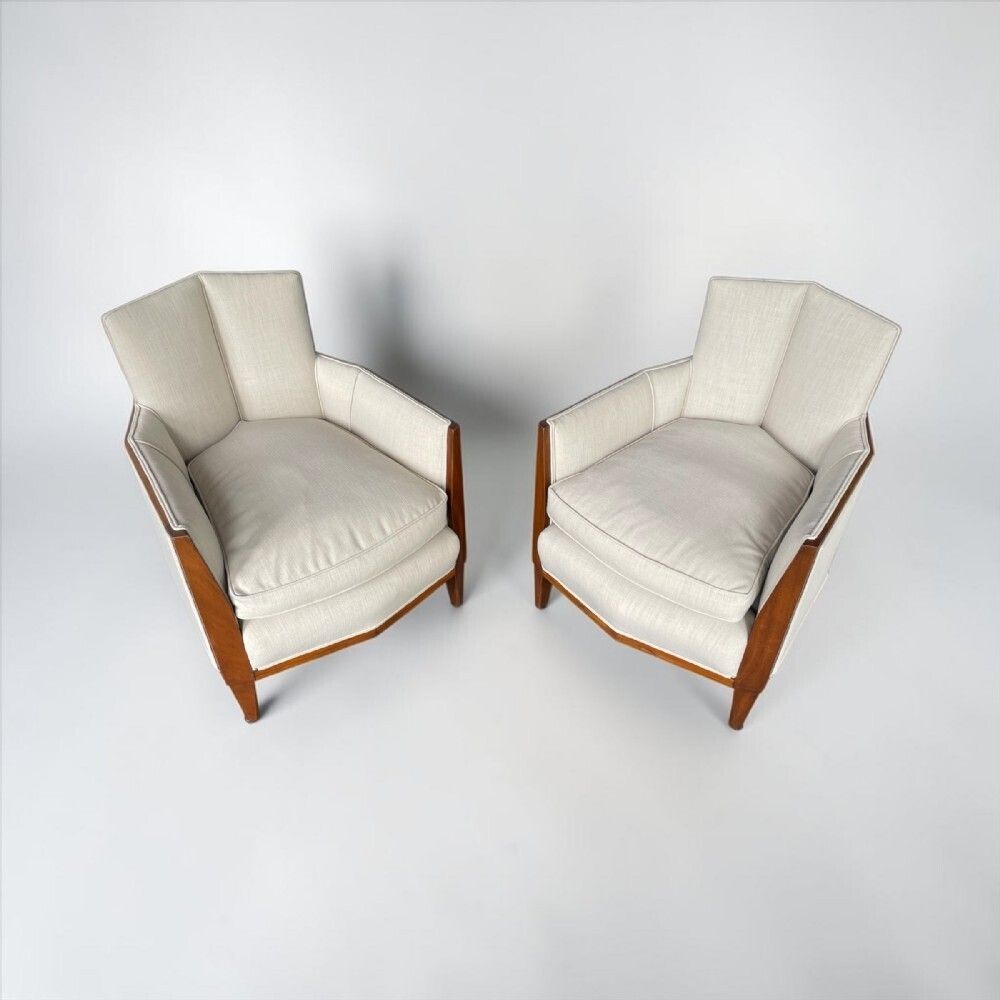A Pair Of Art Deco Armchairs photo Furniture