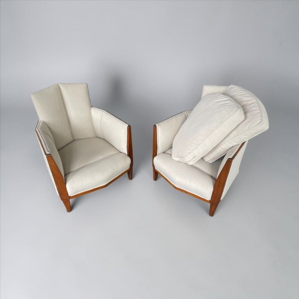 photo furniture A Pair Of Art Deco Armchairs