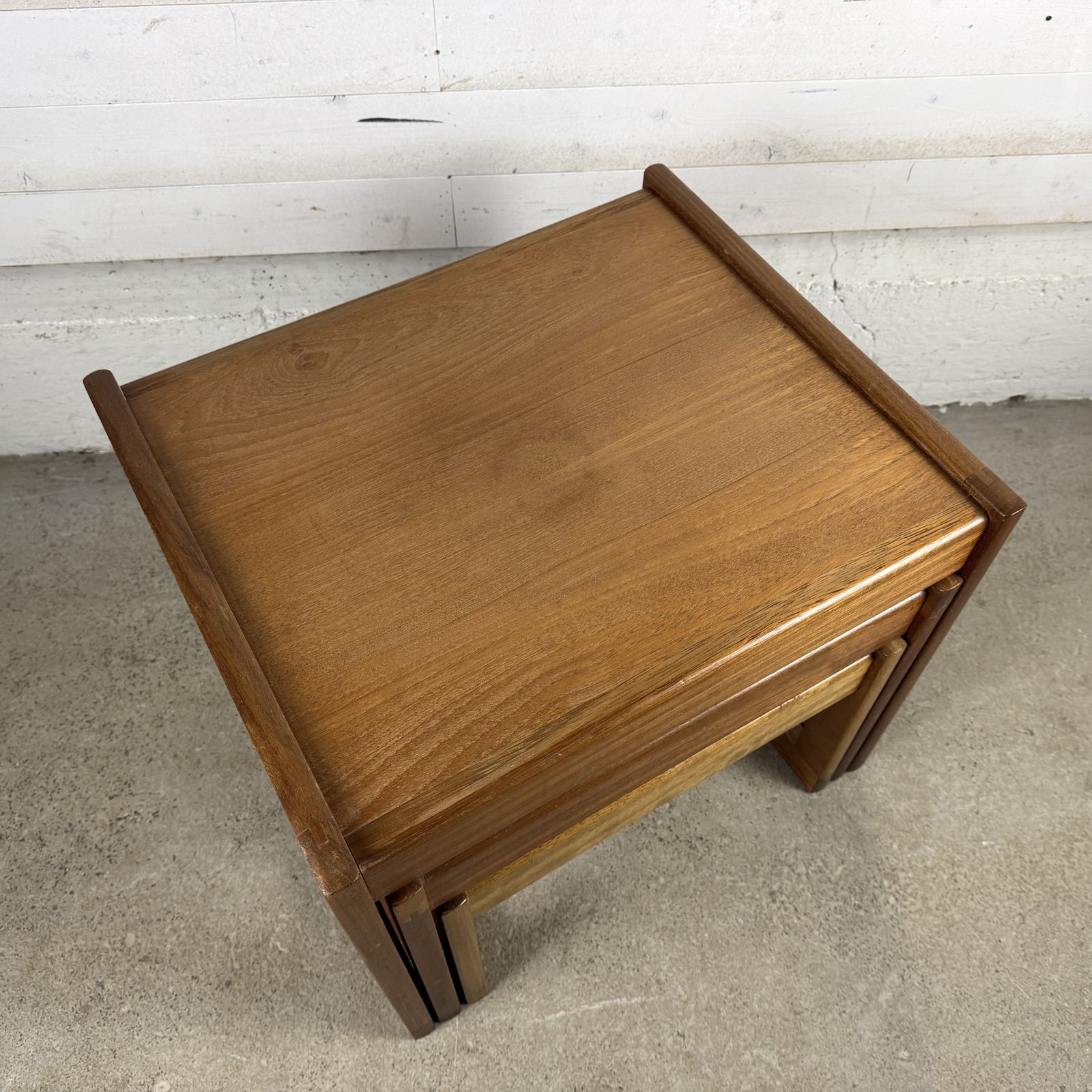 Vintage Mid Century Nest Of Three Tables photo vintage