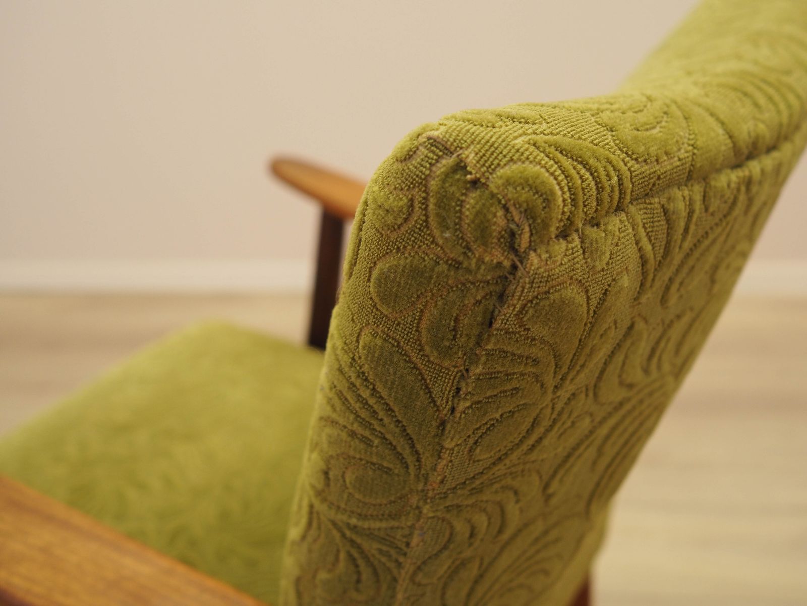 photo buy Groene fauteuil, Deens design, jaren 1960, gemaakt in Denemarken