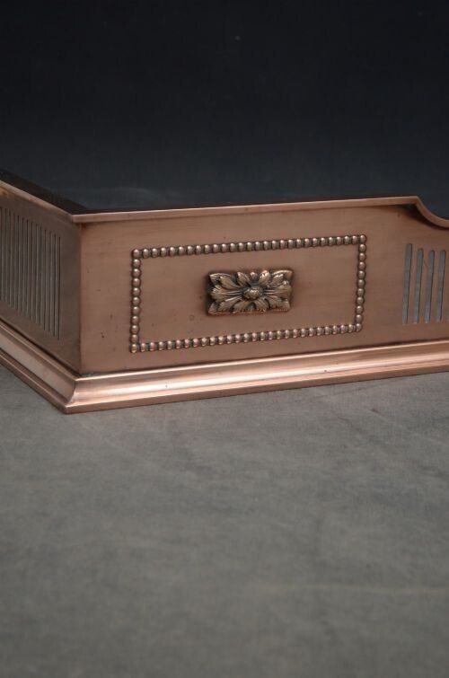 Victorian Copper Fender With Flower Patera And Beaded Decoration photo buy
