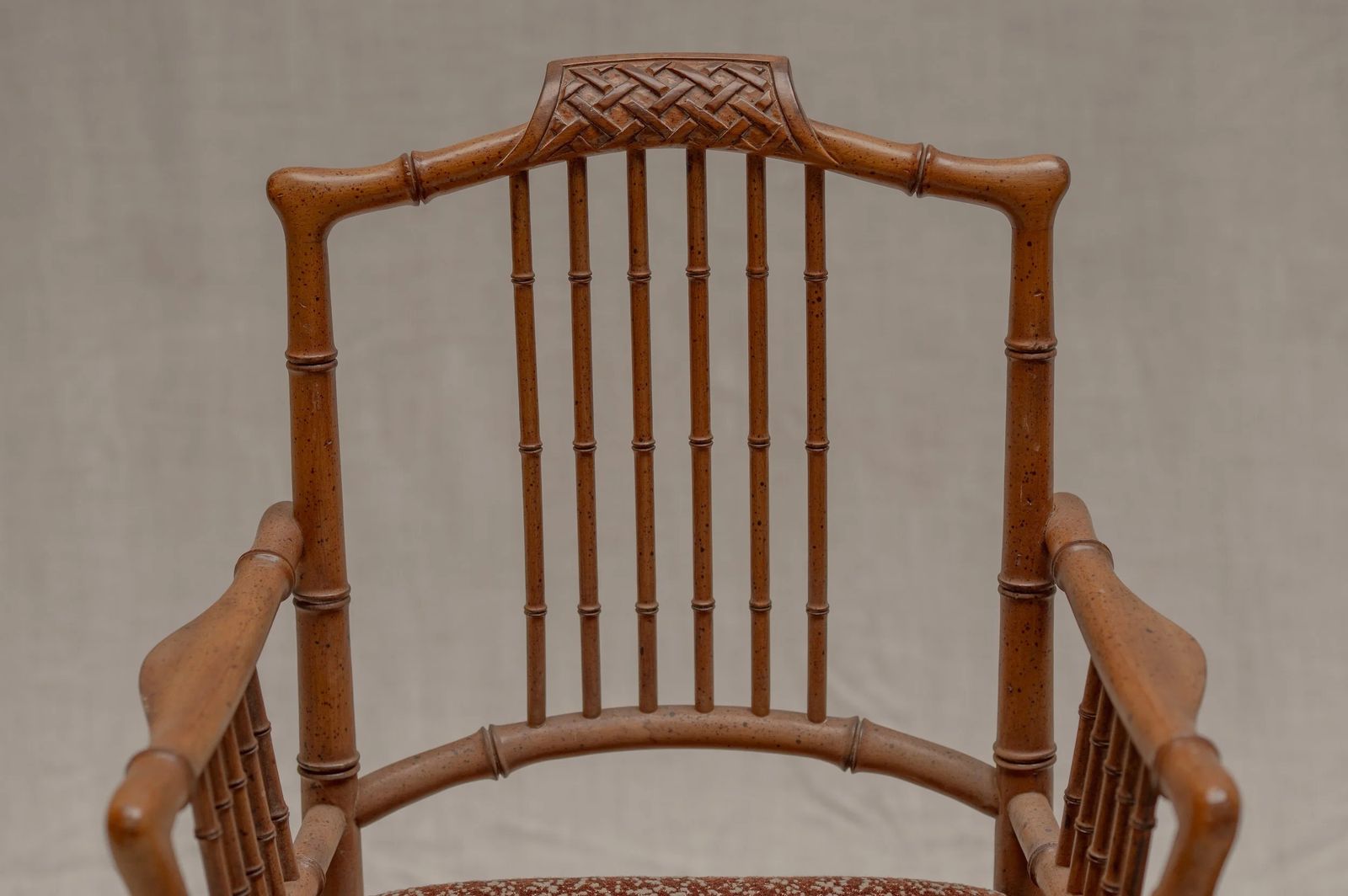 Furniture Italian Faux Bamboo Armchairs, Set Of Four, 1970s photo