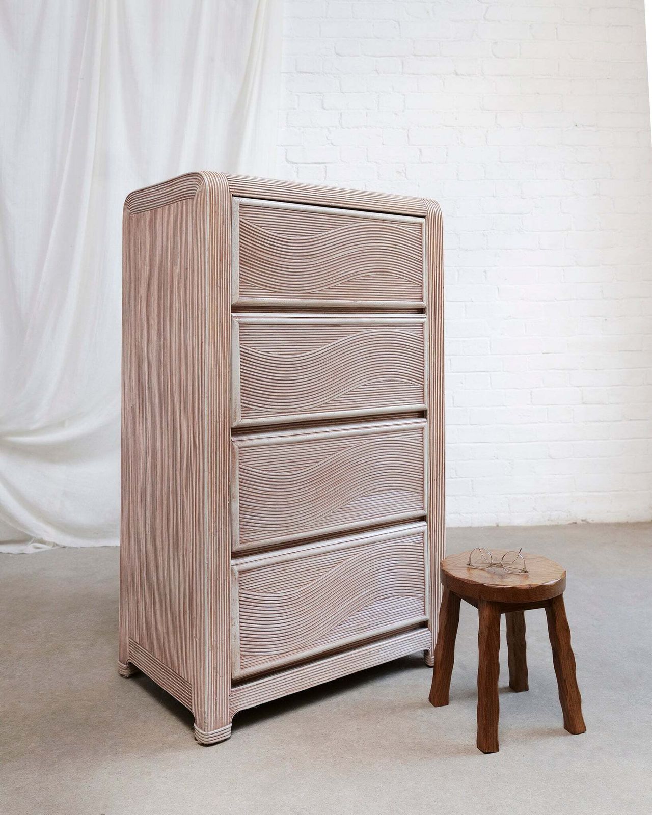 Pencil Reed Tallboy, 1970s photo for sale