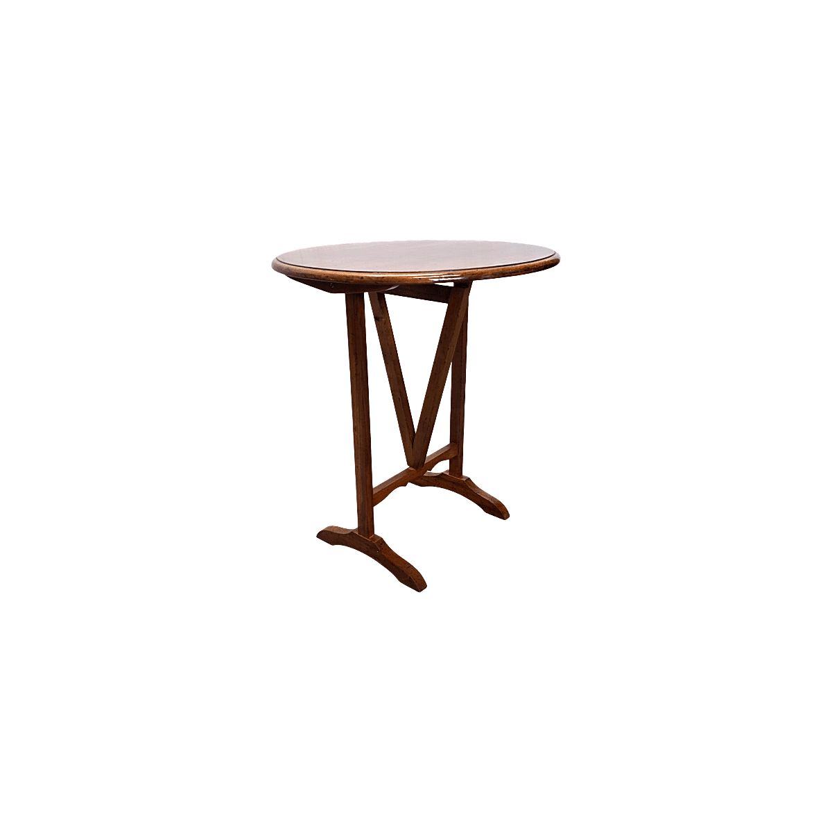 Vintage French Cherry Wood Vigneron Side Table, 1980s photo for sale