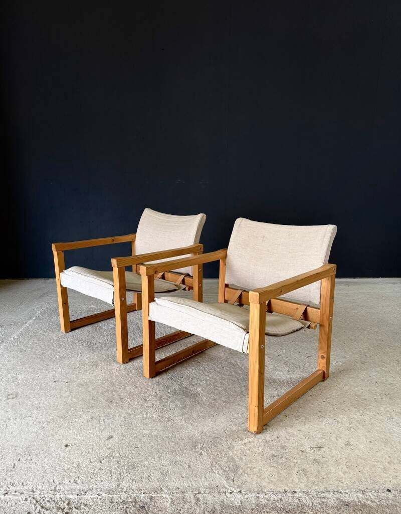 "Diana" Safari Chair Set van Karin Möbring voor Ikea, jaren 1990 photo furniture