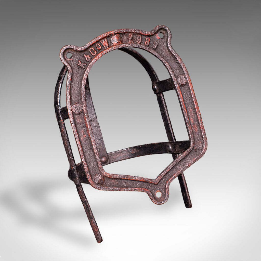 300.0 Set Of 4 Antique Crop Hanging Racks, English, Iron, Hooks, Equestrian, Victorian photo
