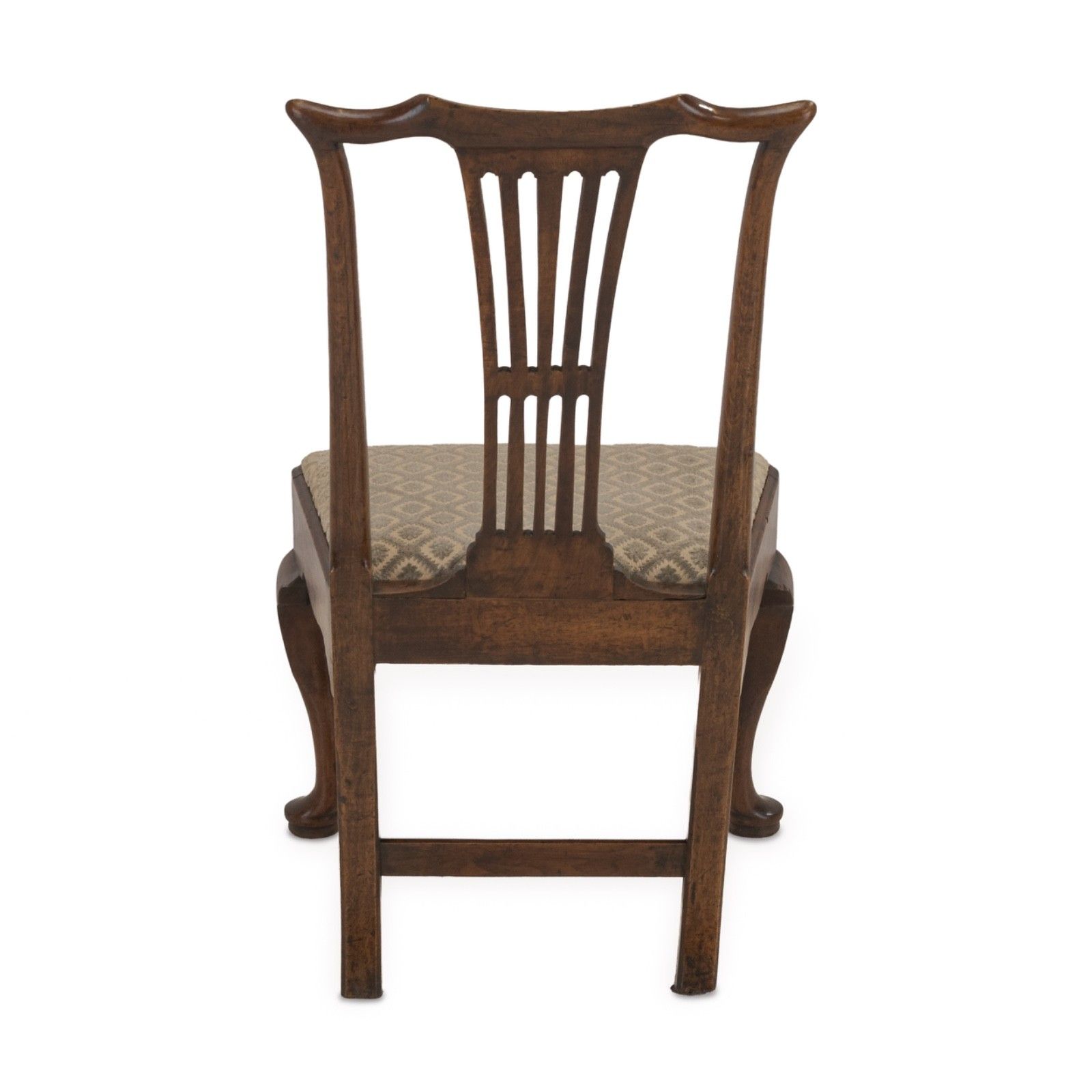 Mid 18th Century English Walnut Side Chair With Pierced Splat Back, C.1740–1760 photo for sale