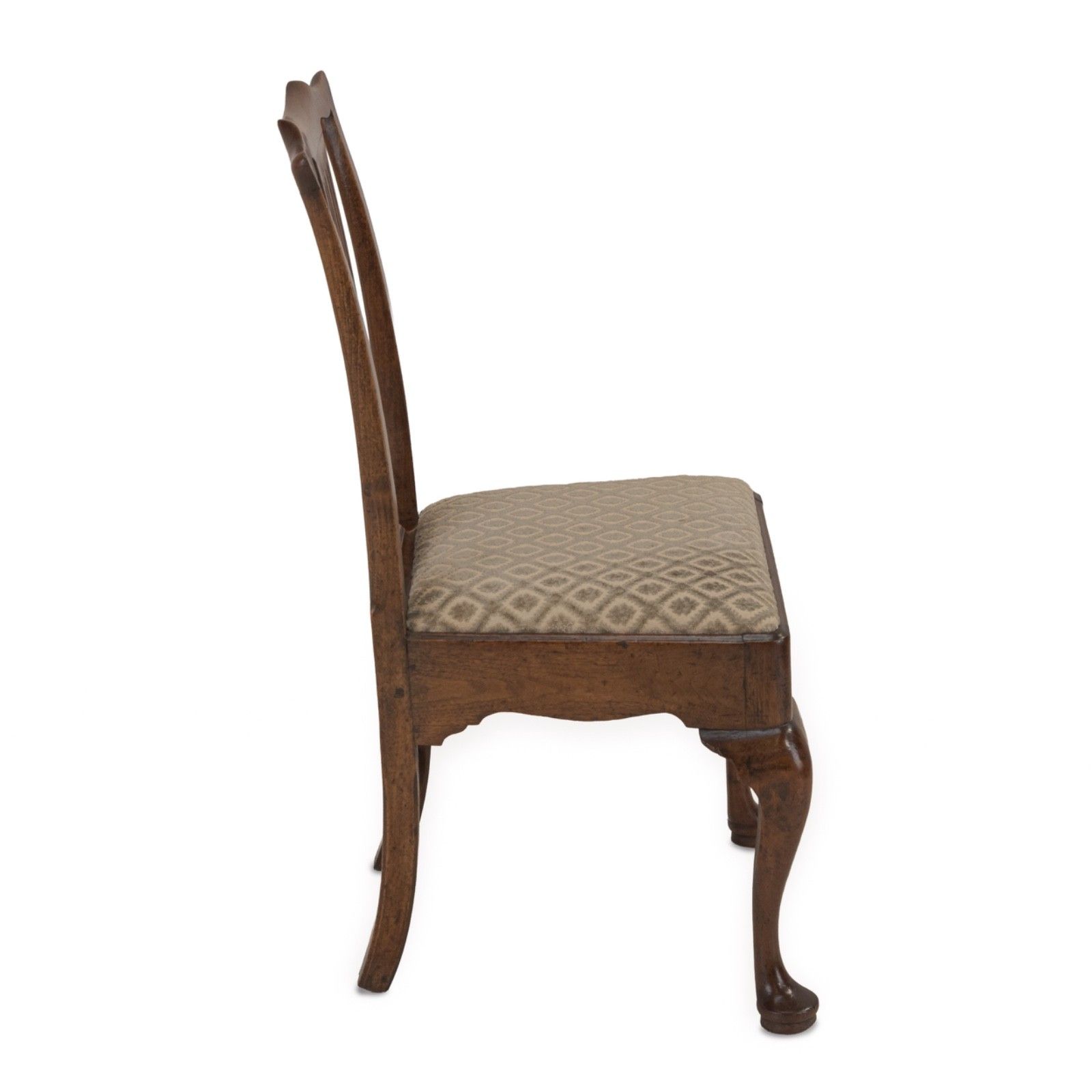 Mid 18th Century English Walnut Side Chair With Pierced Splat Back, C.1740–1760 photo Furniture