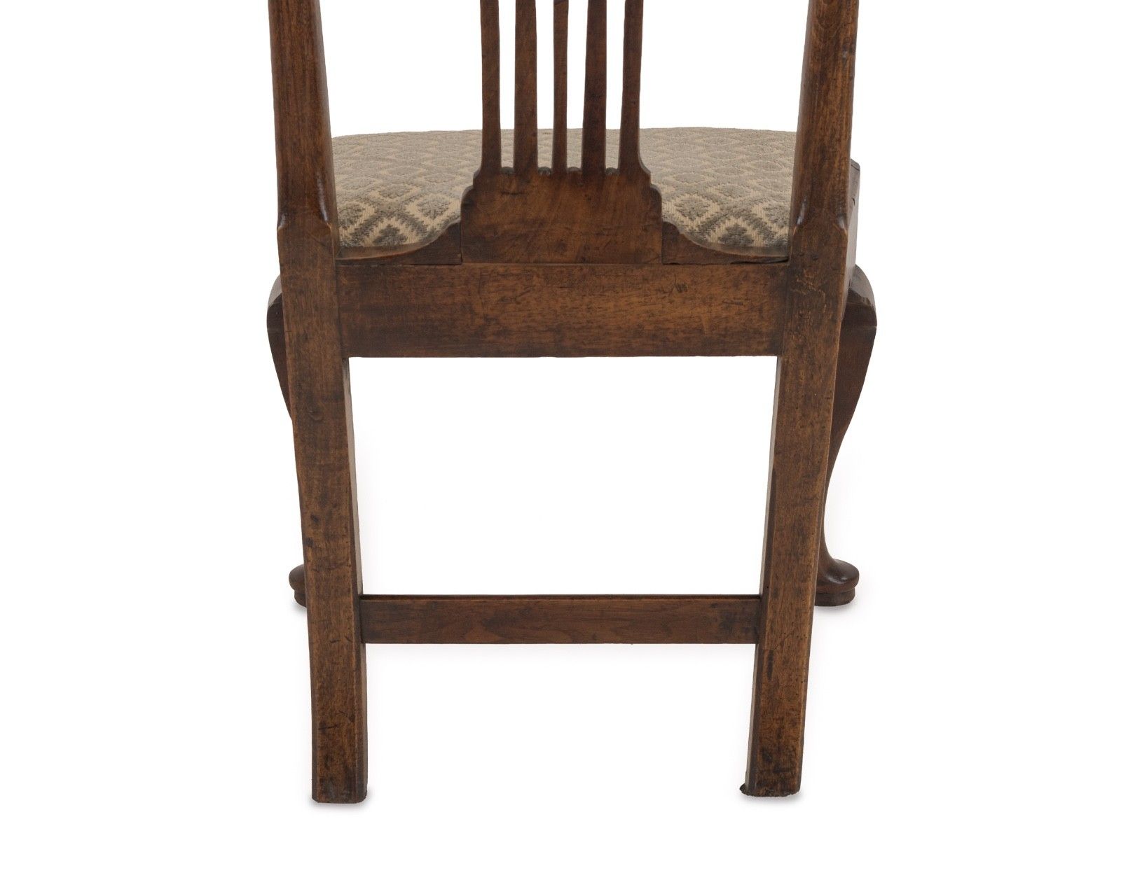 photo furniture Mid 18th Century English Walnut Side Chair With Pierced Splat Back, C.1740–1760