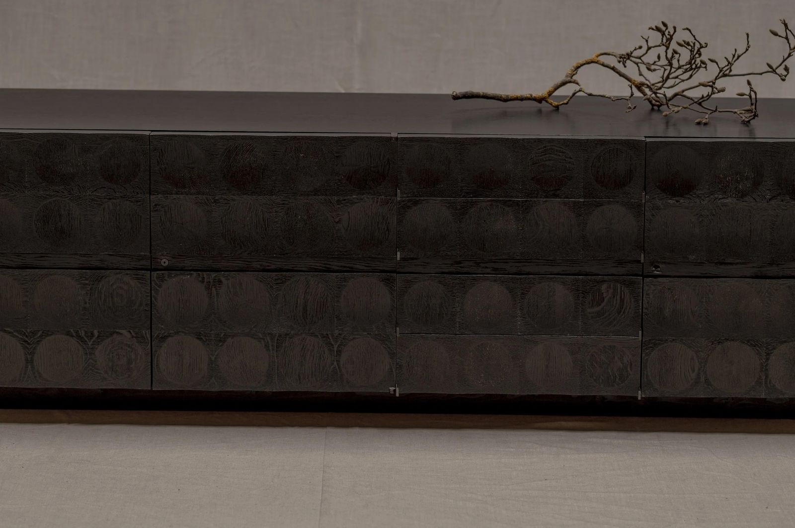 Furniture Brutalist Sideboard By J. Batenburg For M.I., Belgium 1970s photo