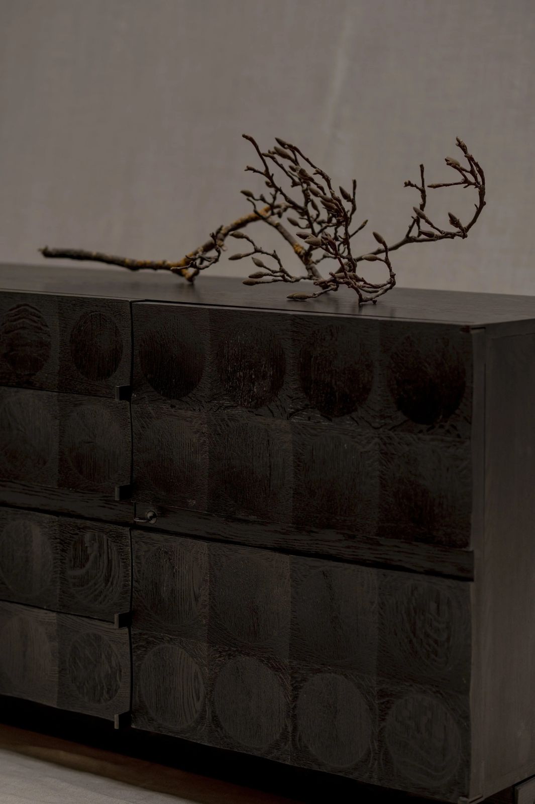 7950.0 Brutalist Sideboard By J. Batenburg For M.I., Belgium 1970s photo