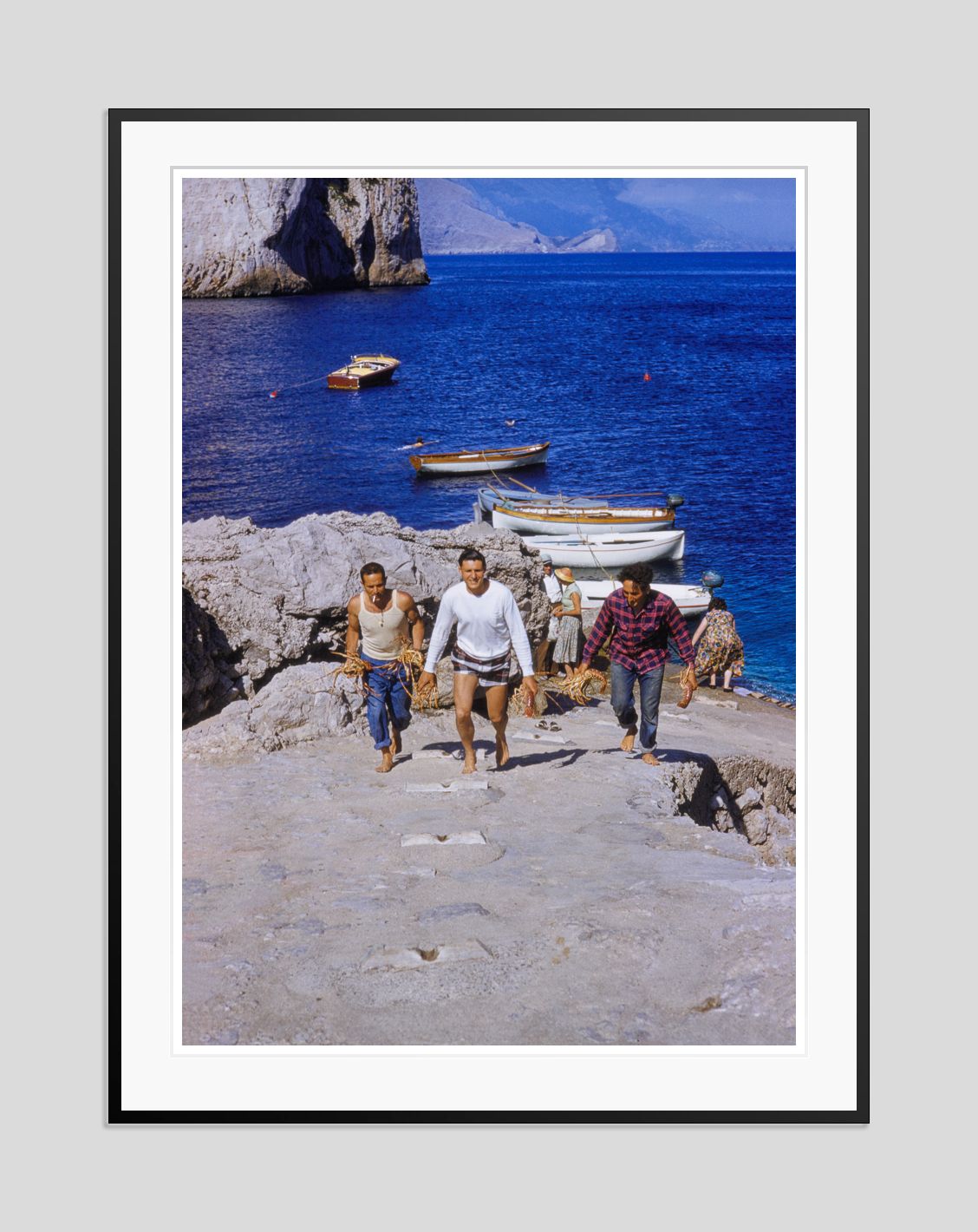 Toni Frissell 'Lobster And Crab Catch' Archival Pigment Print Framed In Black photo furniture