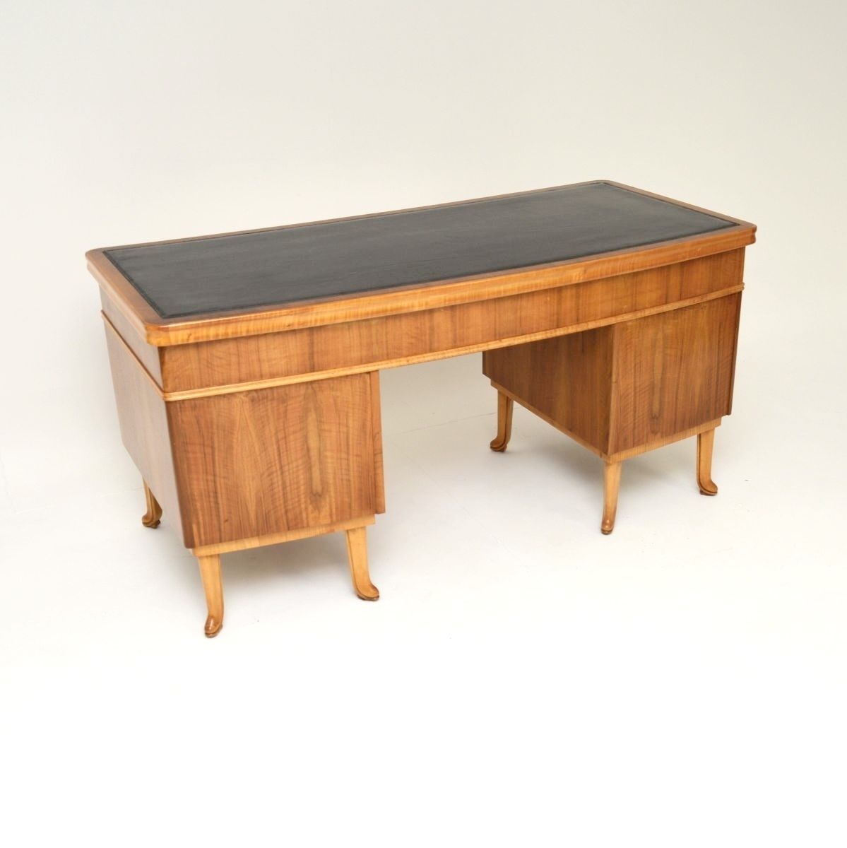 3835.0 Vintage Walnut Pedestal Desk By Laszlo Hoenig photo