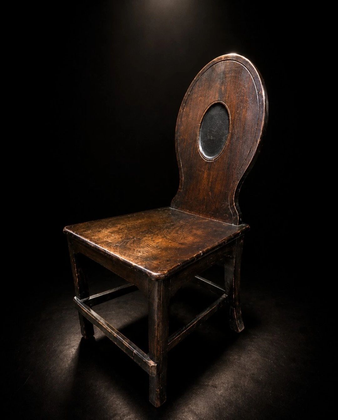 Georgian Oak Chair Primitive Country Dining Chair photo furniture