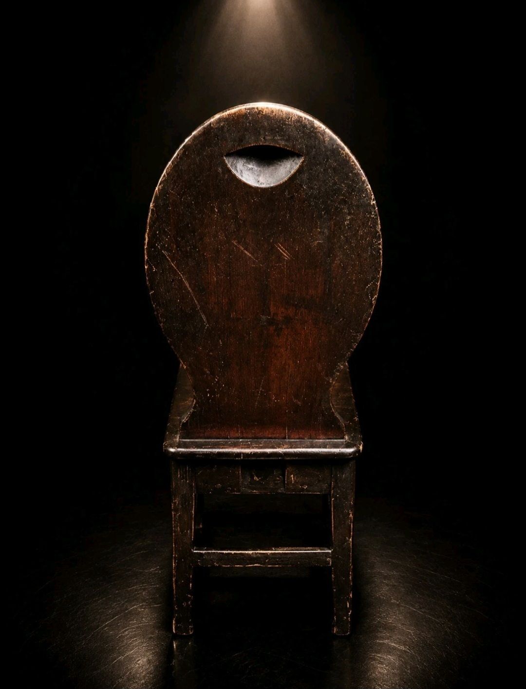 Georgian Oak Chair Primitive Country Dining Chair photo 330.0