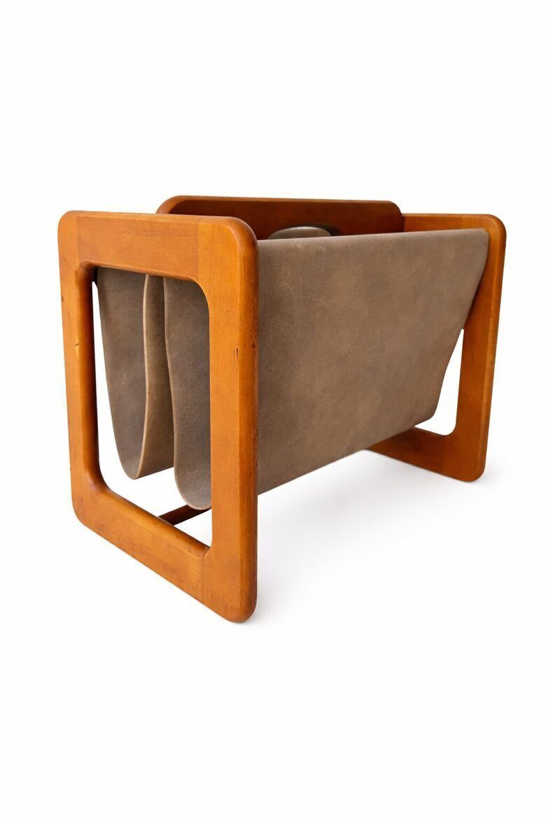 Deens design tijdschriftenrek, jaren 1960 – Teak