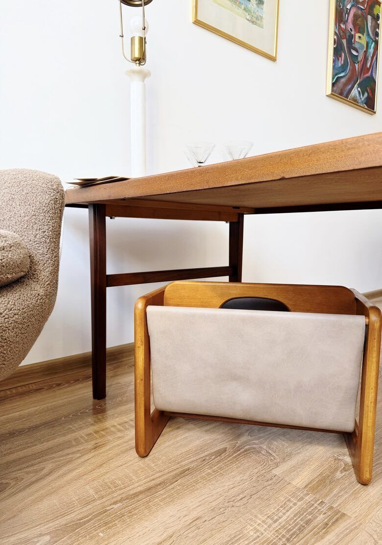 Danish Design Magazine Holder, 1960s – Teak photo buy