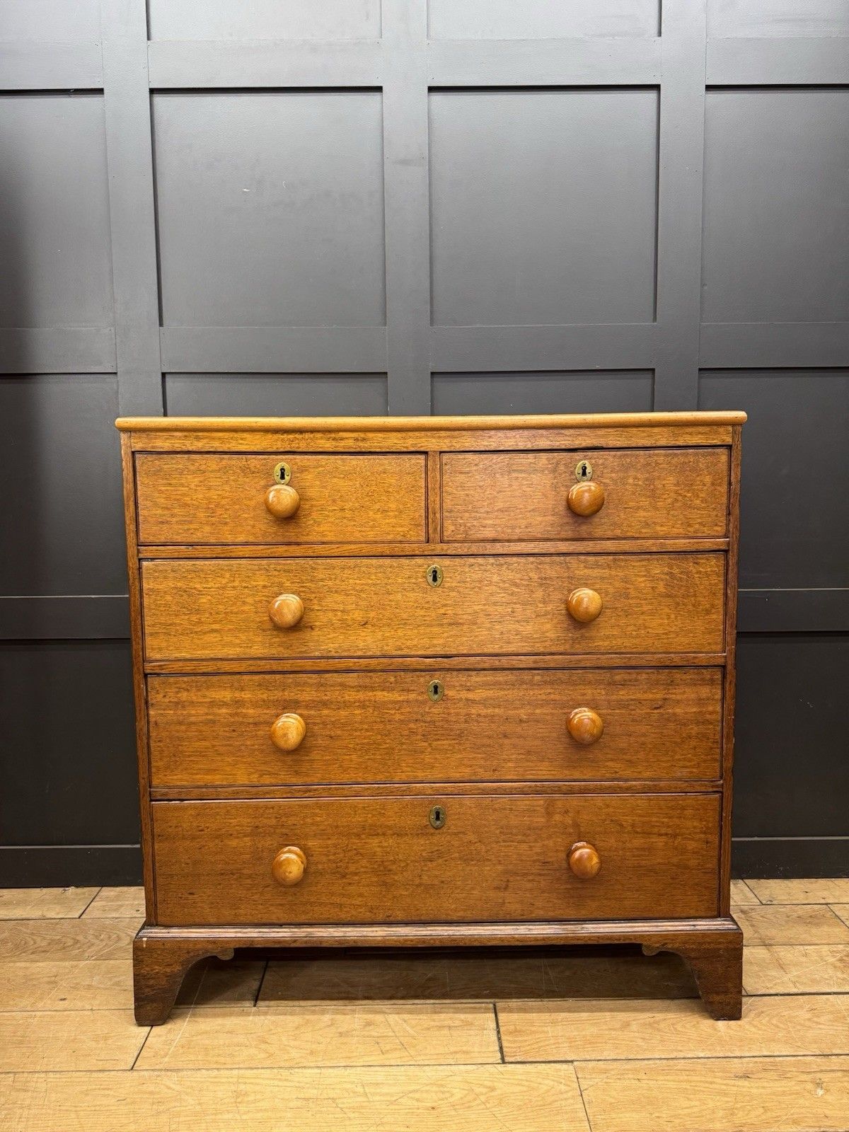 photo for sale Antique Solid Oak Chest Of Drawers Bedroom Storage Furniture Drawers