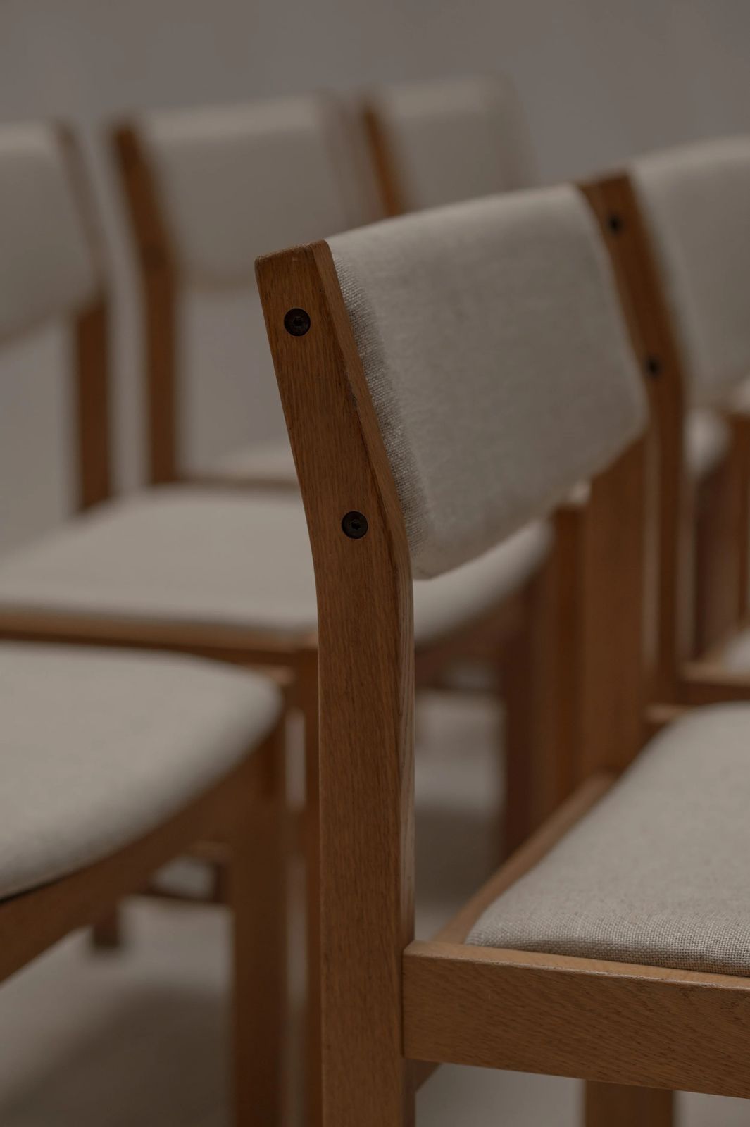 Furniture Set Of Eight Dining Chairs By Børge Mogensen For Fdb Møbler, Denmark photo