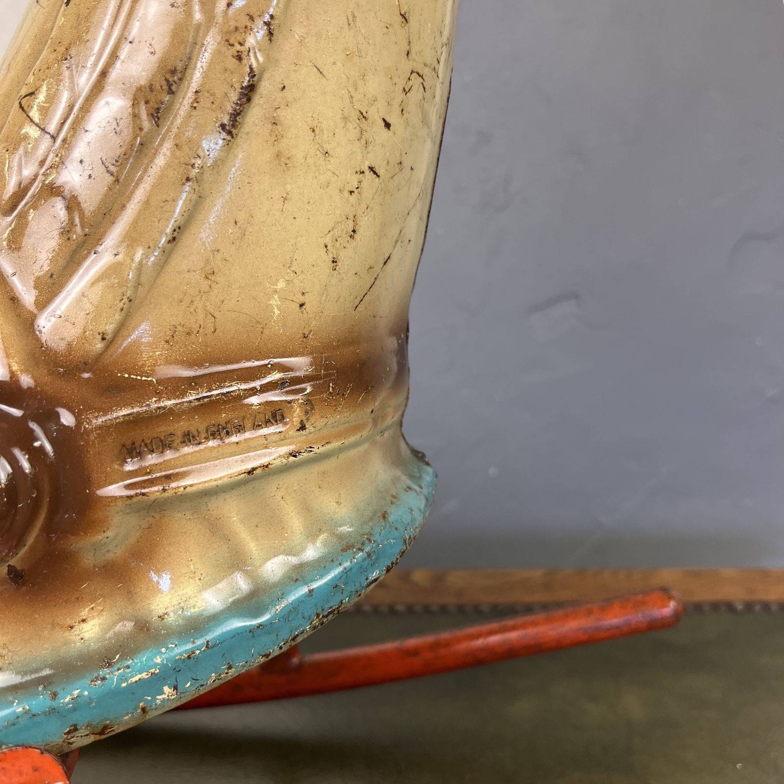 1940s Metal Mobo Rocking Snail photo for sale
