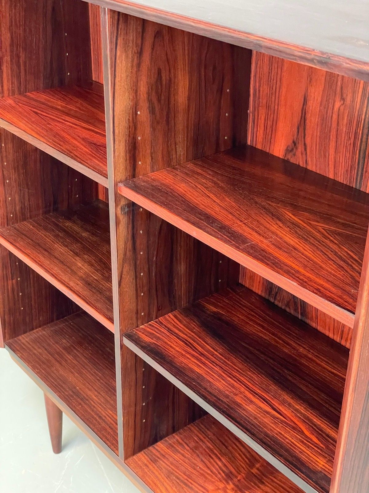 photo buy Vintage 1960s Danish Bookcase By Brouer Darkwood Mid Century Shelving Eb12064