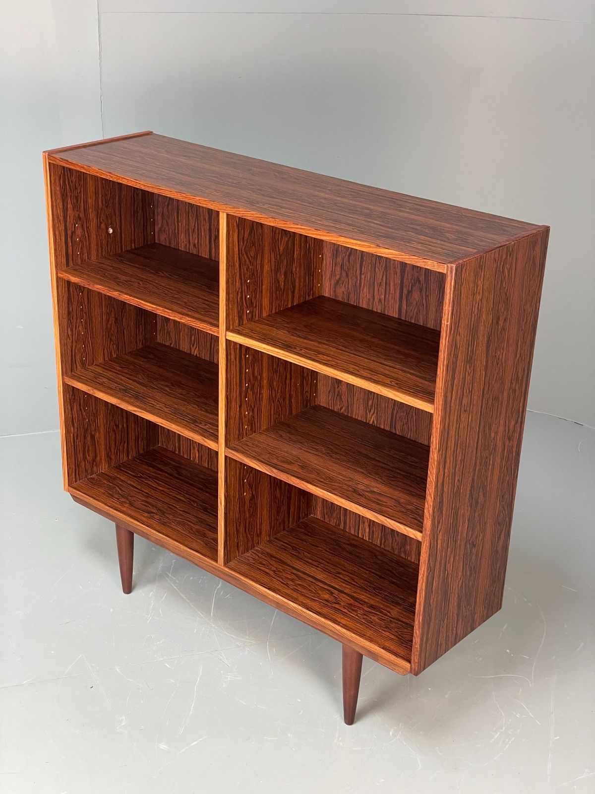 photo for sale Vintage Danish 1970s Bookcase Mid Century Shelving Retro Darkwood Eb12068