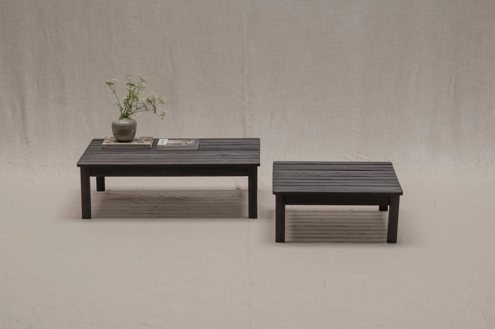 Set Of Dutch Mid Century 'Lattenbank' Coffee Tables, 1960s