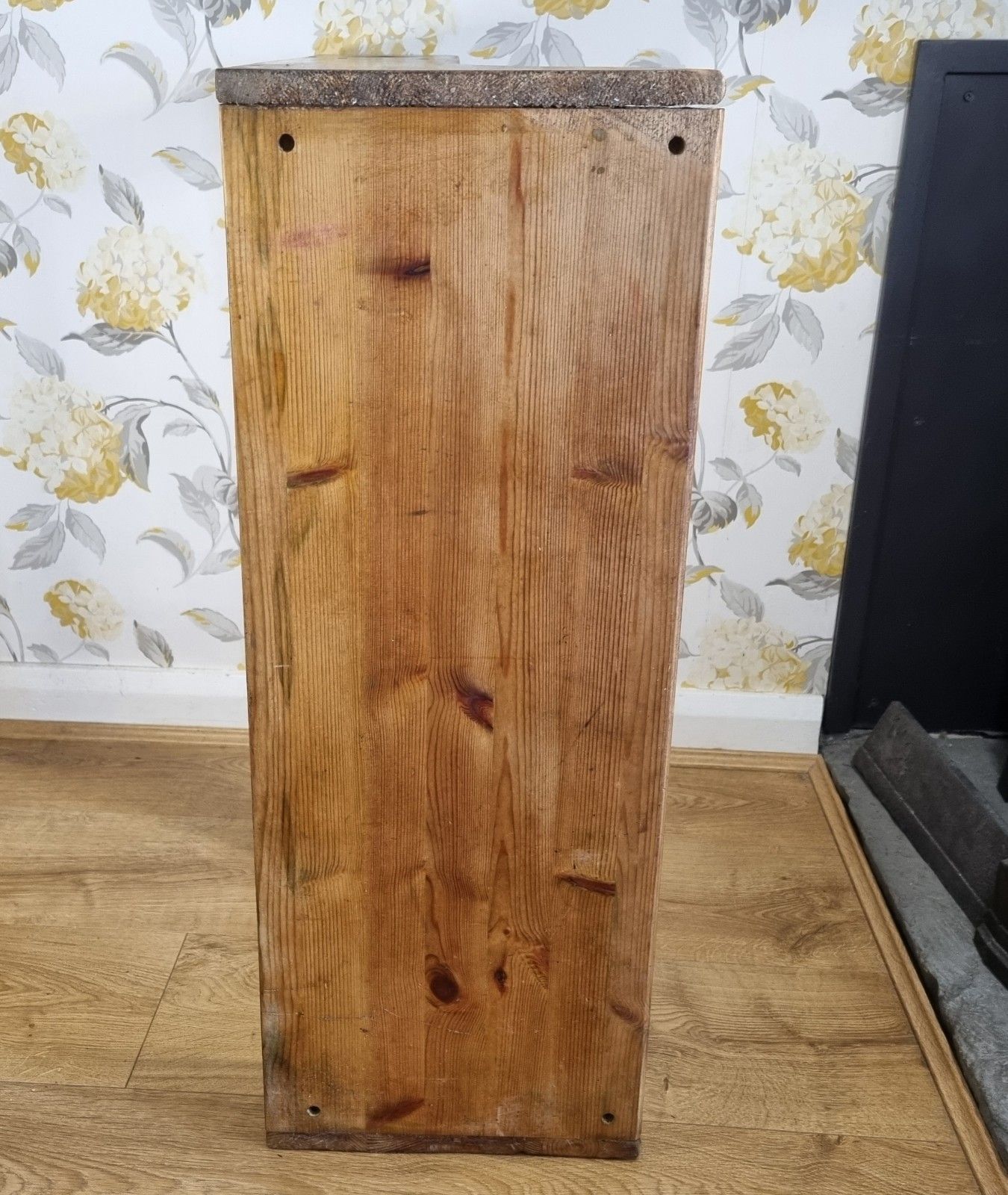 Furniture Antique Pine Kitchen Shelf  Wall Mounted Freestanding Rustic Country House photo