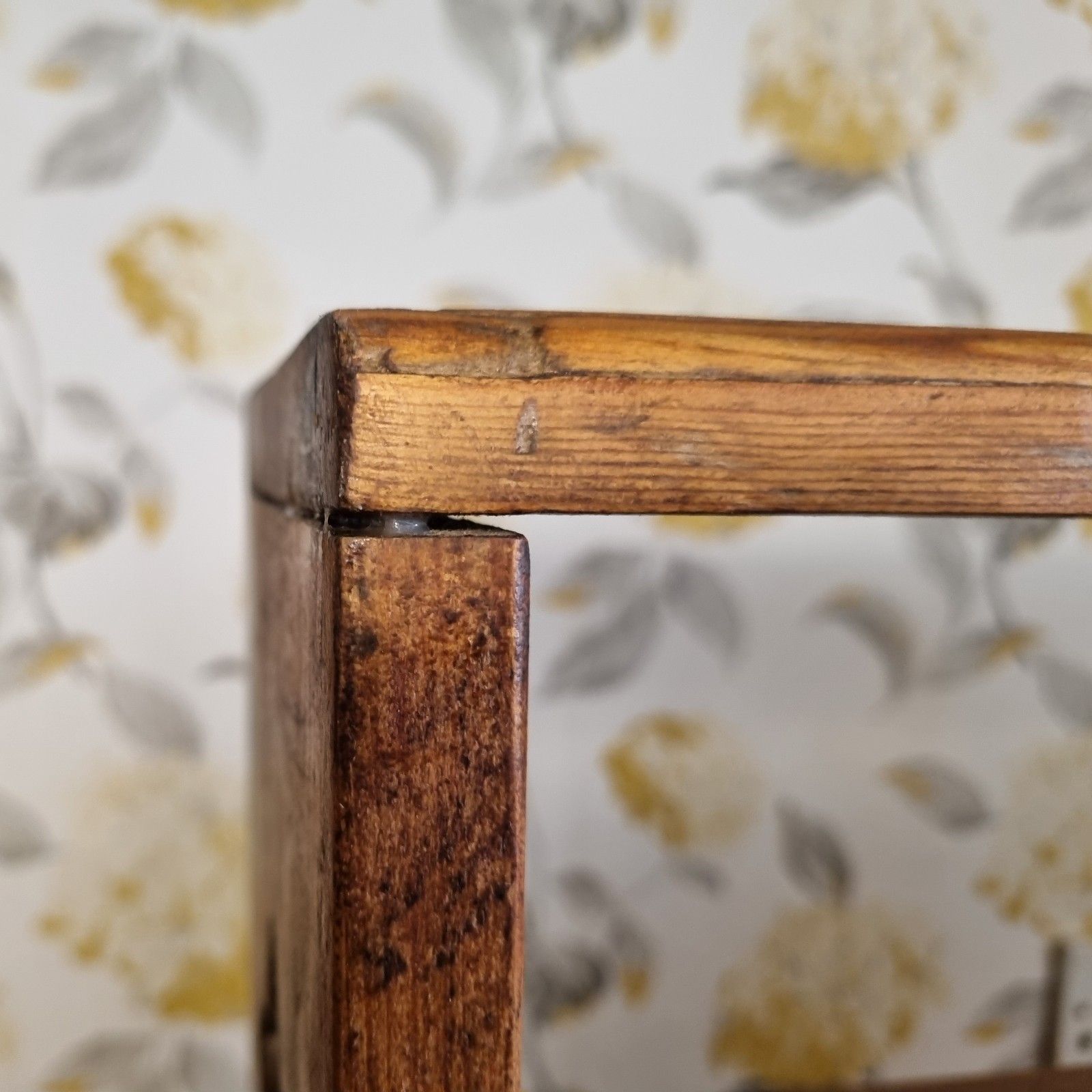 photo buy Antique Pine Kitchen Shelf  Wall Mounted Freestanding Rustic Country House