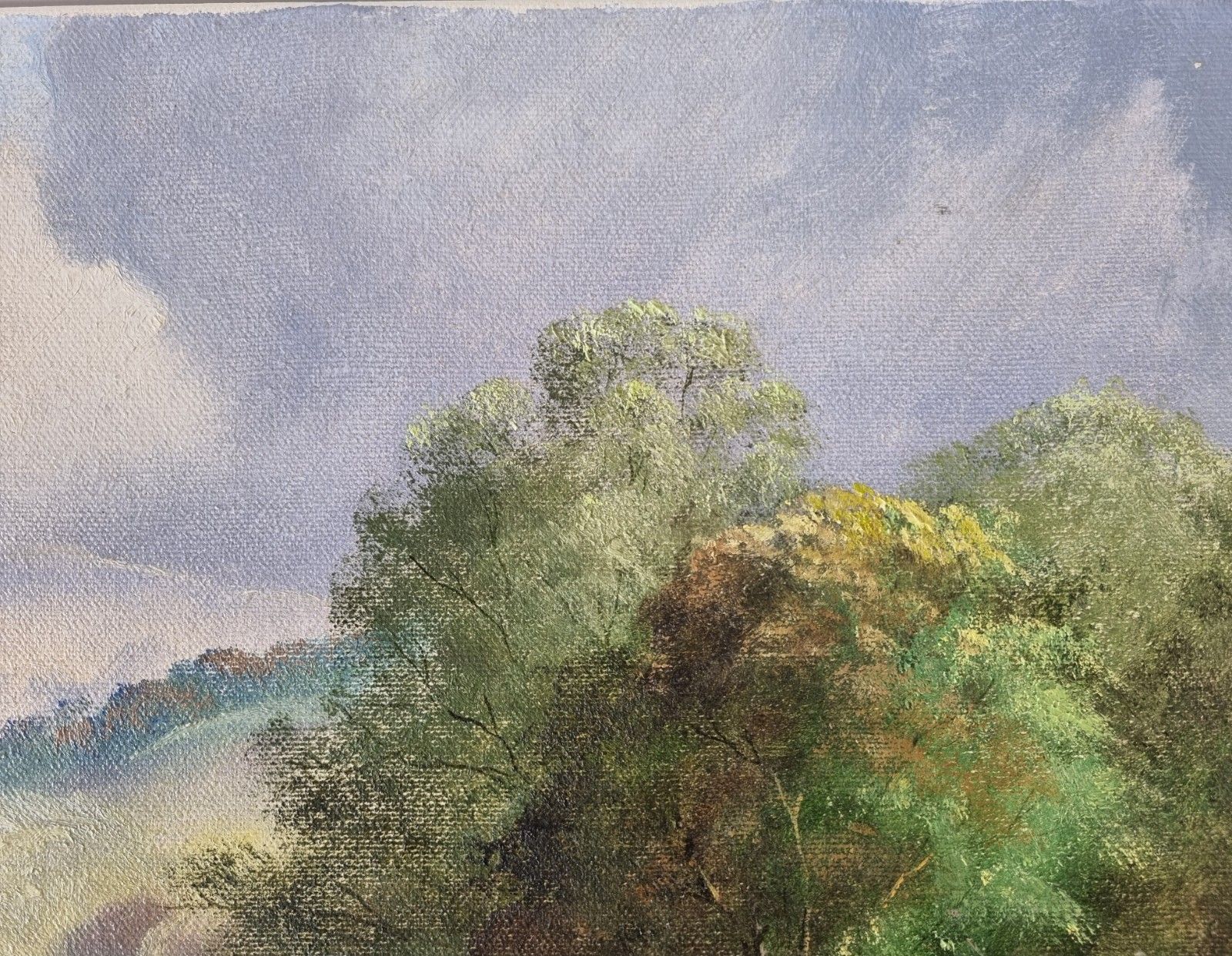 Vintage Devon “Dart Meet” Oil Painting On Canvas By Jack R Mould Dartmoor photo Art