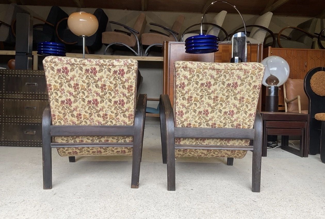photo furniture Set Of 2 Armchairs By Karel Kozelka & Antonín Kropáček For Praha Interier 50s