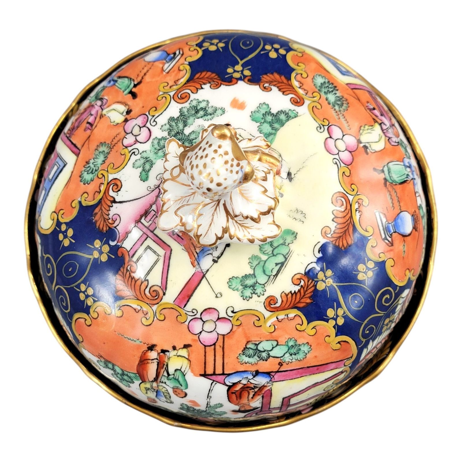 Mason's Patent Ironstone grote gedekte schaal, Chinoiserie-patroon, ca. 1820 photo buy
