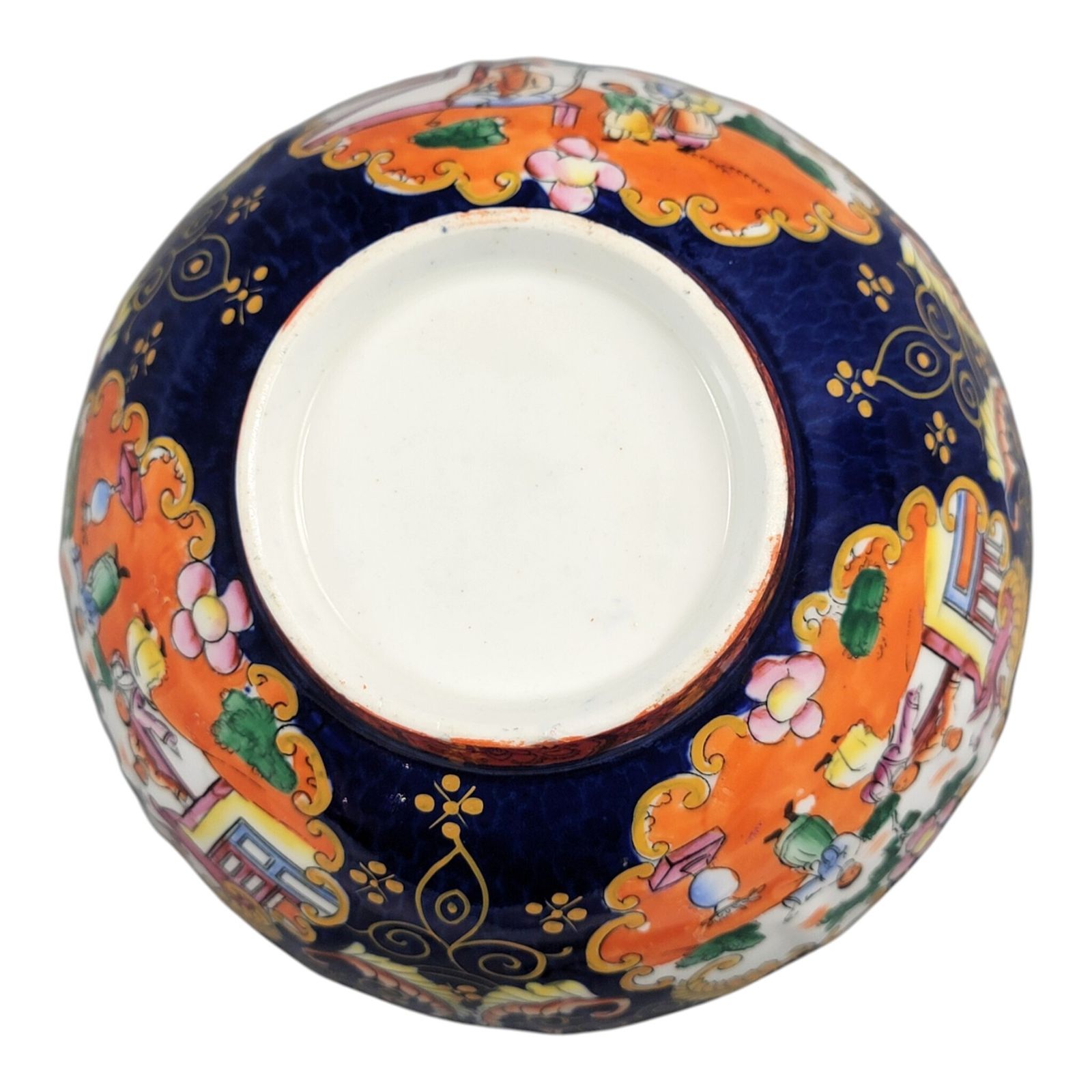 photo furniture Mason's Patent Ironstone grote gedekte schaal, Chinoiserie-patroon, ca. 1820