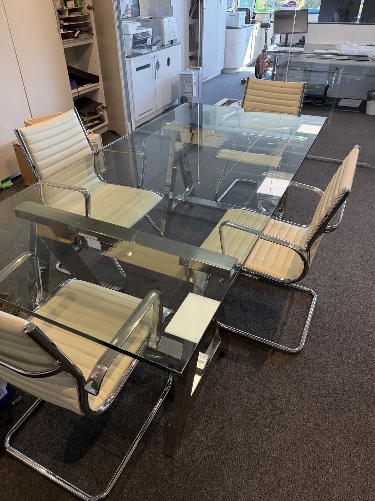 Ralph Lauren Highbridge Trestle Glass  Desk