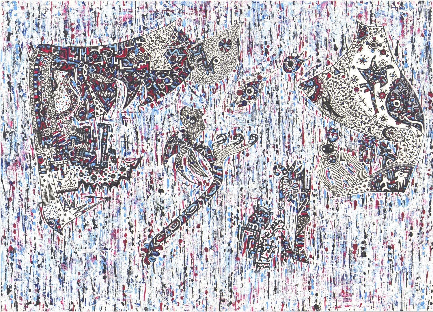 Intricate Outsider Artist Painting photo furniture