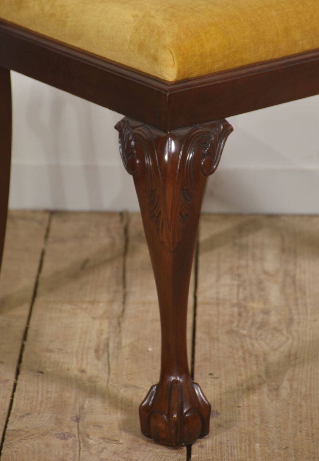 Set Of Four George II Style Mahogany Dining Chairs photo for sale