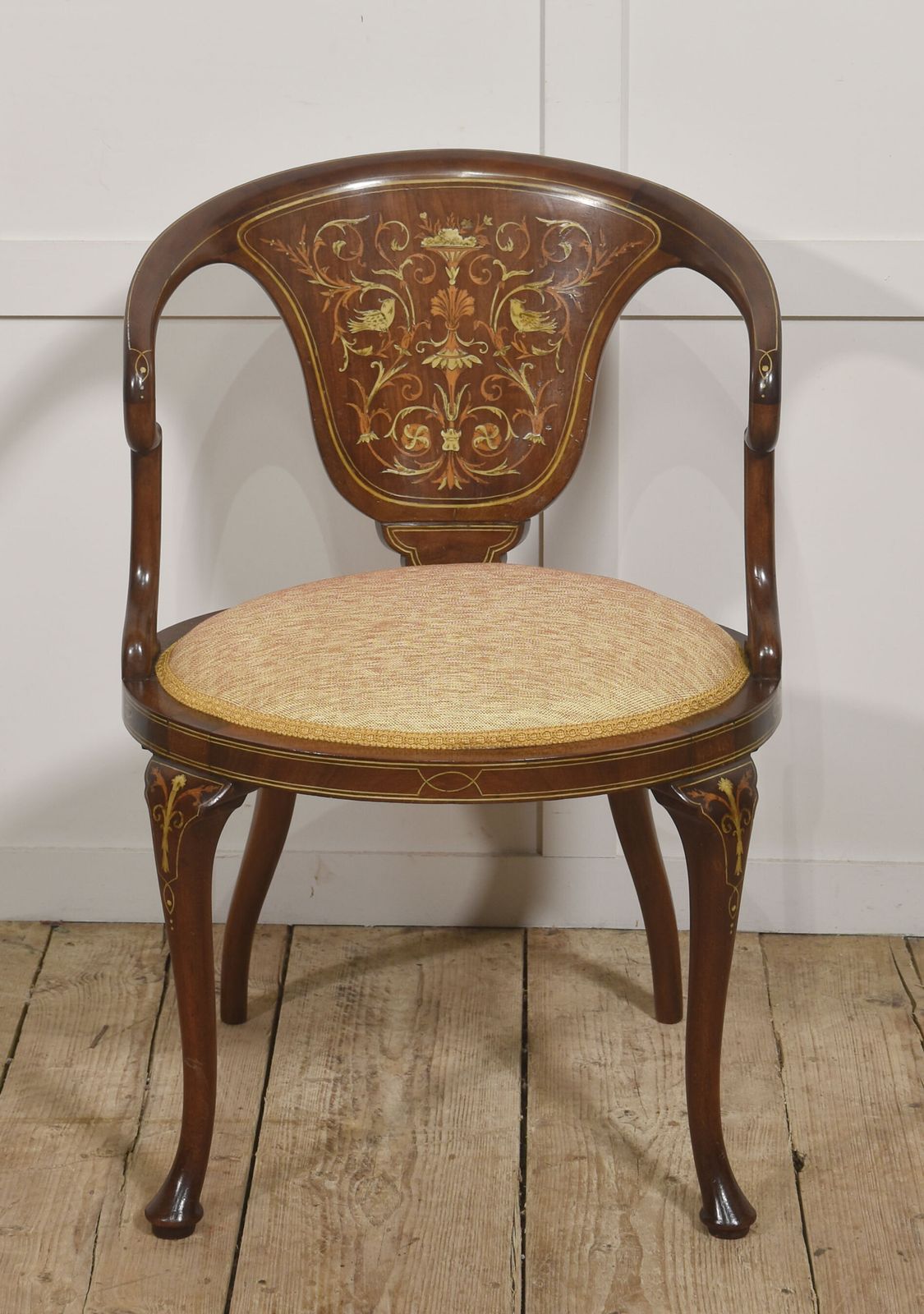 Inlaid Mahogany Tub Armchair photo buy