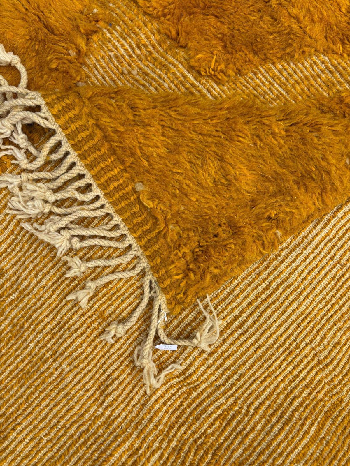 Yellow Mrirt Moroccan Wool Rug 200x300 Cm– Handmade Thick Wool Berber Rug Woven By Women Cooperative photo vinterior