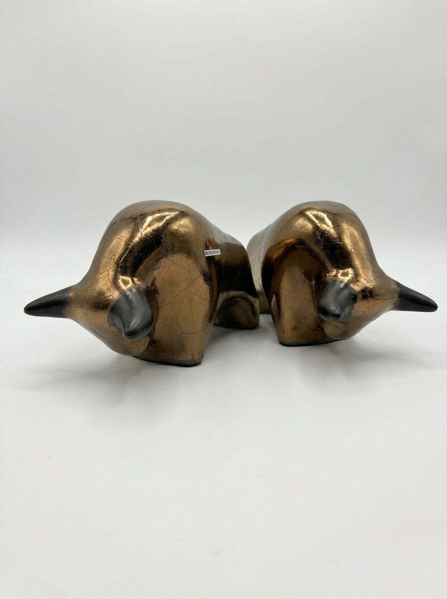 photo for sale Otto Keramik Classic Ceramic Bull West German Pottery Fat Lava