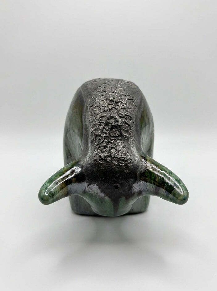 Otto Keramik Classic Ceramic Bull West German Pottery Fat Lava photo Art