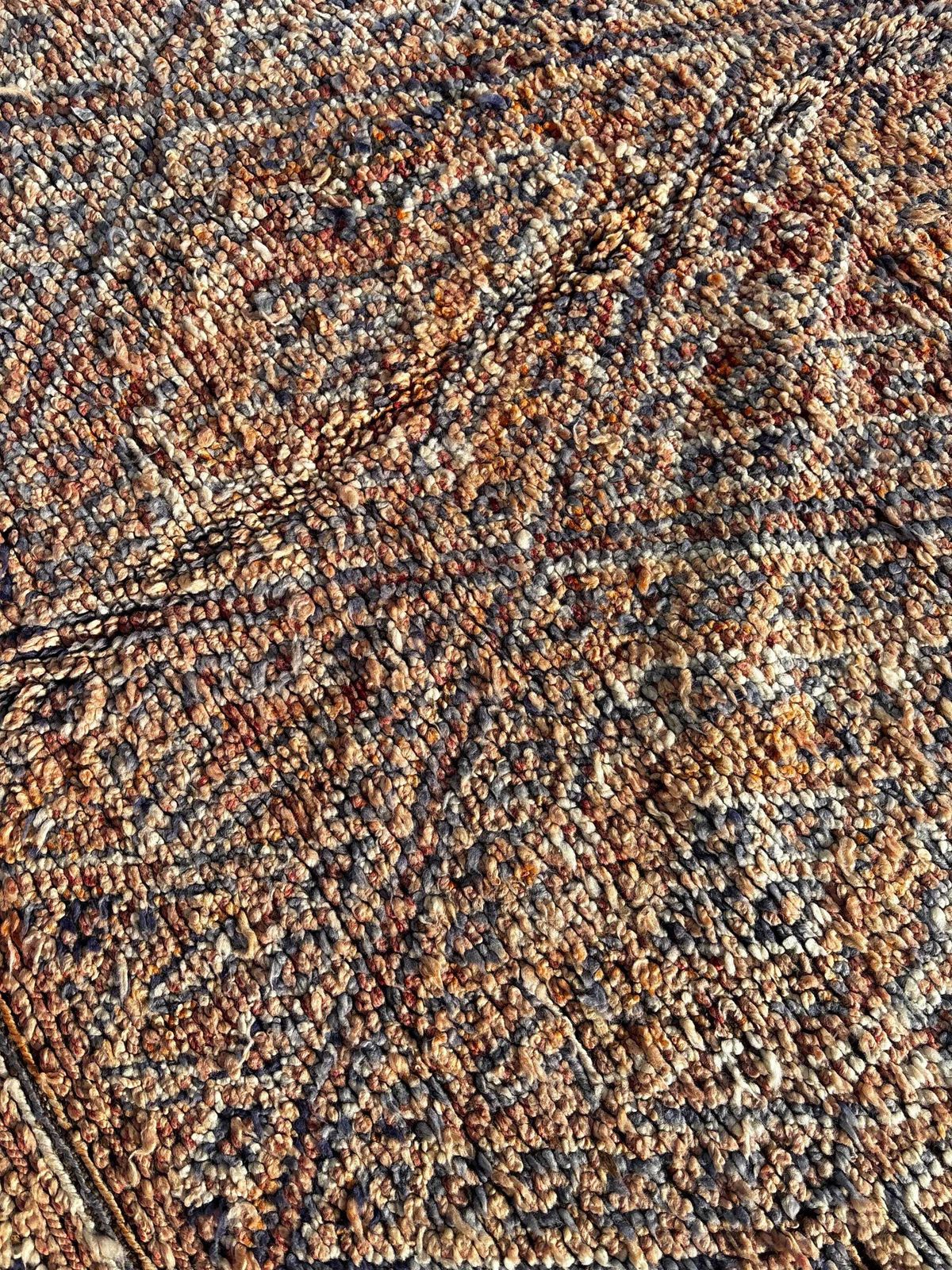 Tapis berbère vintage Beni M'guild 190 x 290 cm, tissé à la main, laine naturelle, Atlas photo vintage
